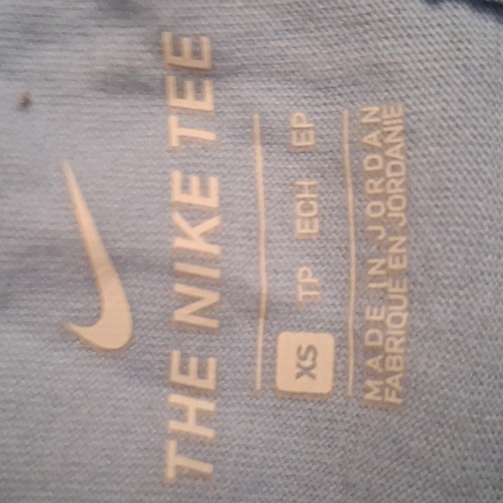 Nike Light Blue Tank Top with Colorful Stripes - Picture 2 of 6